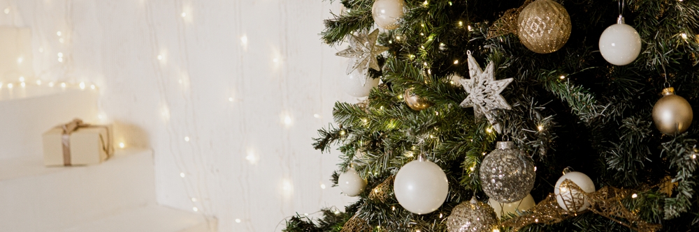 Christmas tree with baubles